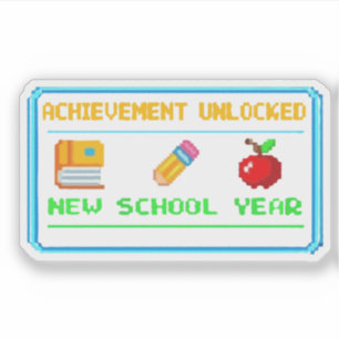 Achievement Unlocked: New School Year   Retro Game