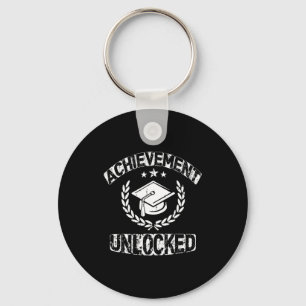 Achievement unlocked shirt - funny graduation 2023 key ring