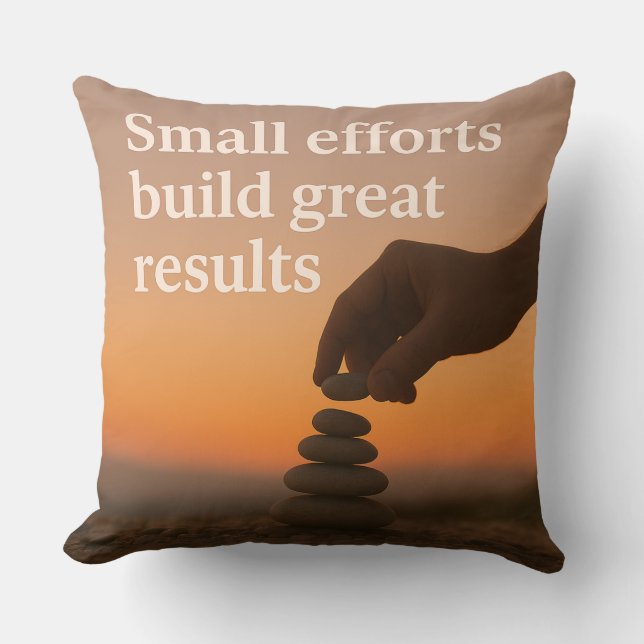 Achieving Greatness One Step at a Time   Cushion (Front)