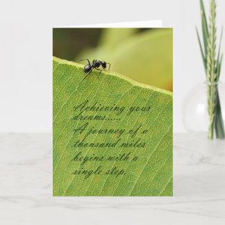 Achieving your dreams card