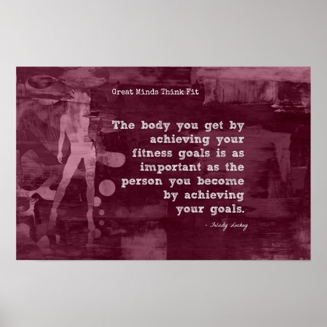 Achieving Your Fitness Goals! Poster (Front)