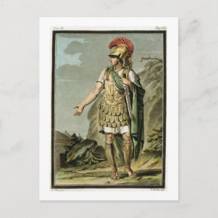 Achilles in Armour, costume for 'Iphigenia in Auli Postcard