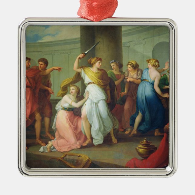 Achilles recognised, 1799 metal ornament (Front)