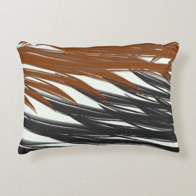 Achromatic Jungle Decorative Cushion (Front)