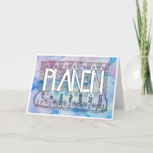 Achte Regel der Gelassenheit – PLANEN Faltkarte Thank You Card