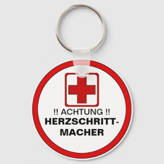 ACHTUNG ! Herzschrittmacher Key Ring