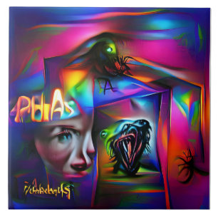 Achulophobia ceramic tile