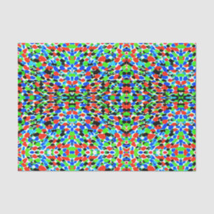 Acid Bright Abstract Pattern Tissue Paper