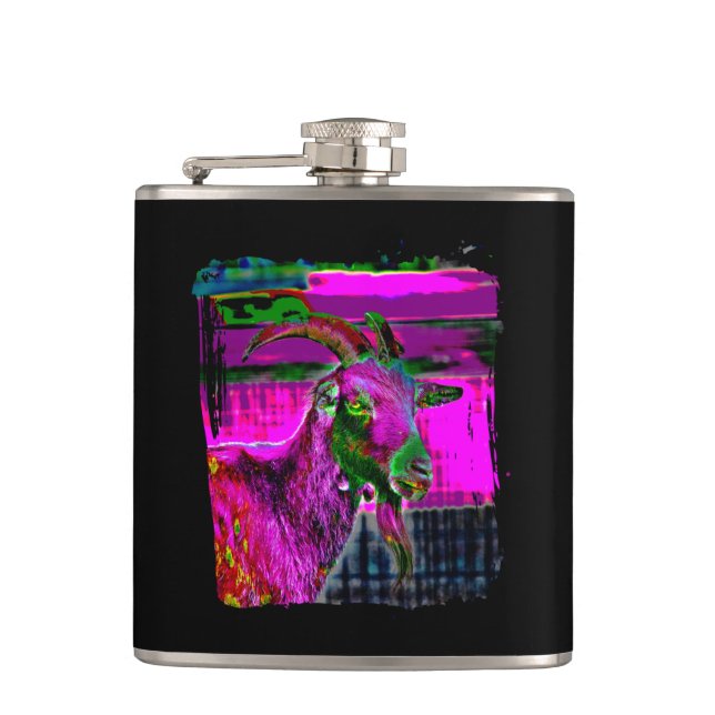 Acid Goat Hip Flask (Front)