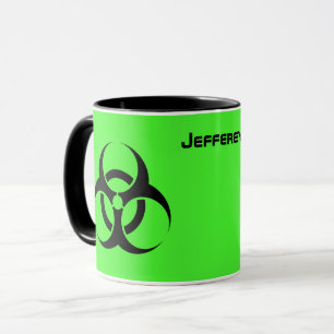 Acid Green Biohazard Gift Coffee Cup