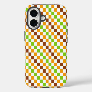 Acid green black checkerboard pattern Case-Mate iP iPhone 16 Case