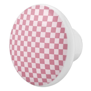 Acid green black checkerboard pattern ceramic knob