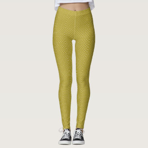Acid green black checkerboard pattern leggings