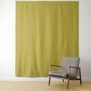 Acid green black checkerboard pattern tapestry