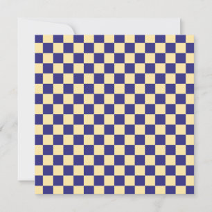 Acid green black checkerboard pattern thank you ca card