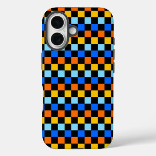 Acid green black chequerboard pattern Case-Mate iP iPhone 16 Case