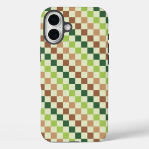 Acid green black chequerboard pattern Case-Mate iP iPhone 16 Plus Case