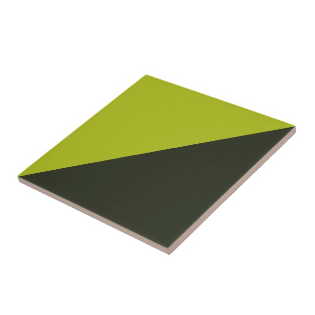 Acid Green - Greenish Black Ceramic Tile (Side)
