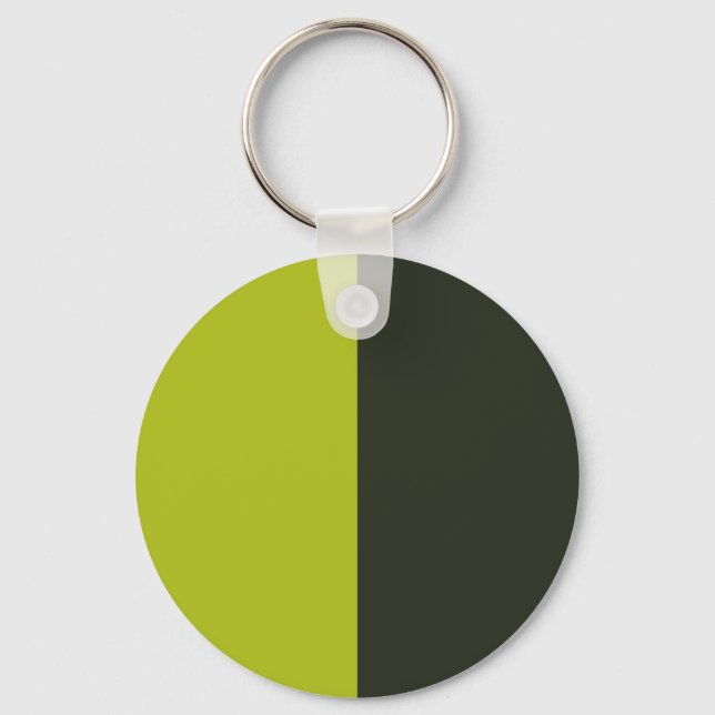 Acid Green - Greenish Black Key Ring (Front)