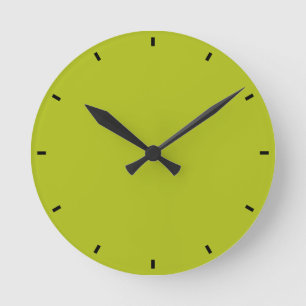 Acid Green Round Clock