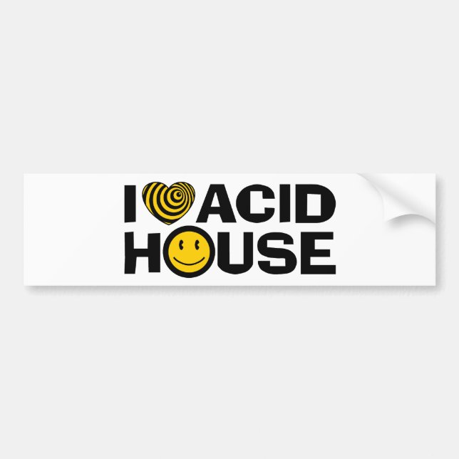 Acid House Bumper Sticker (Front)