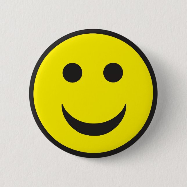 Acid House Face 6 Cm Round Badge (Front)
