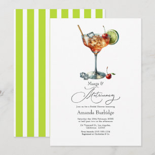 Acid Lime Margs & Matrimony Bridal Shower Invitation