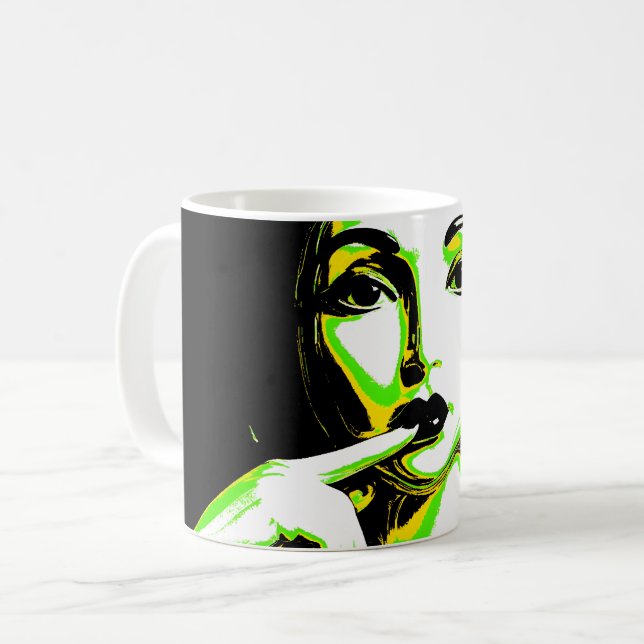 Acid Pop Muse Coffee Mug (Front Left)