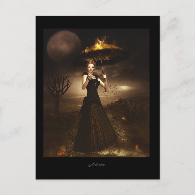 Acid rain postcard (Front)