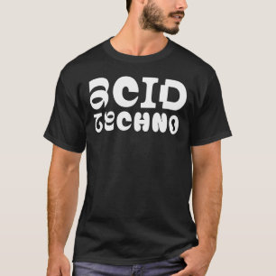 Acid Techno Pulse Typography T-Shirt