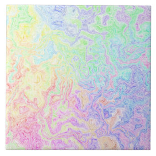 Acid Trip Swirls Ceramic Tile
