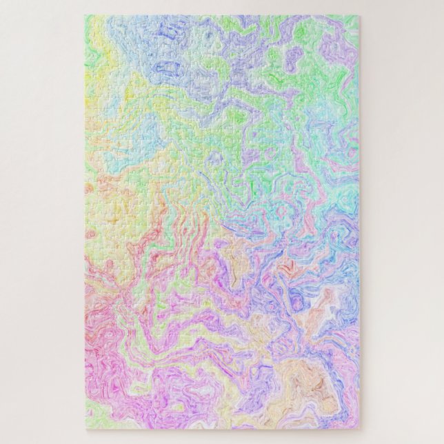 Acid Trip Swirls Jigsaw Puzzle (Vertical)