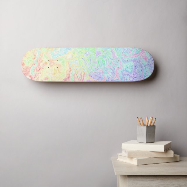 Acid Trip Swirls Skateboard (Wall Art (Horz))
