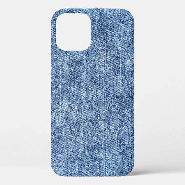 Acid wash blue denim, close-up texture. Case-Mate iPhone case (Back)