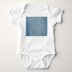 Acid wash blue jeans, denim texture. baby bodysuit