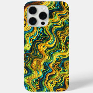 Acid Wave Camo, trippy design, camouflage pattern iPhone 15 Pro Max Case