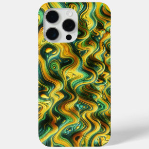 Acid Wave Camo, trippy design, camouflage pattern iPhone 15 Pro Max Case
