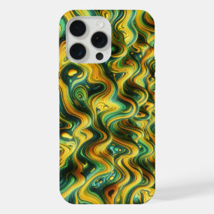 Acid Wave Camo, trippy design, camouflage pattern iPhone 15 Pro Max Case