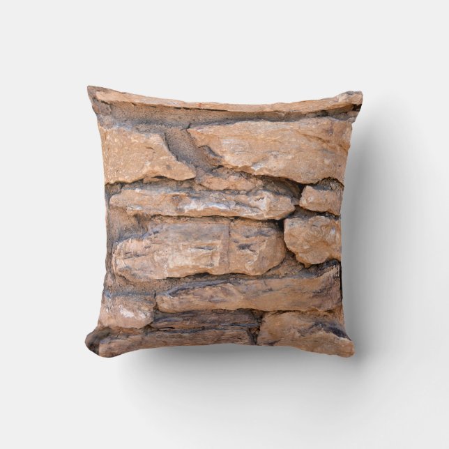 Acient brick wall. Grunge brick wall background. B Cushion (Front)