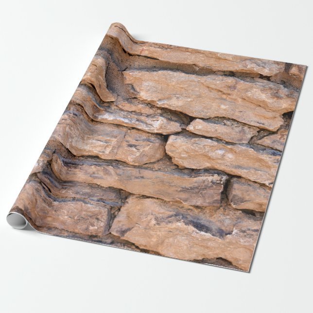 Acient brick wall. Grunge brick wall background. B Wrapping Paper (Unrolled)