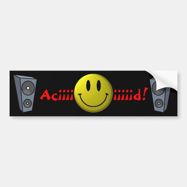 Aciiiiiiid! Bumper Sticker (Front)