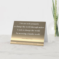 ACIM card Seek not to change the world