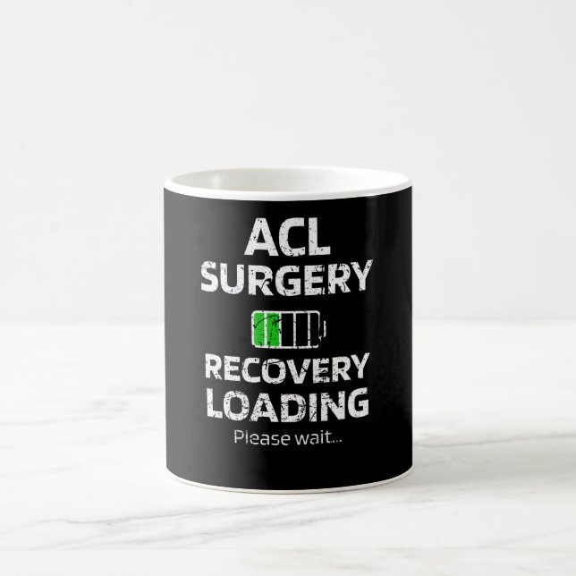 ACL Surgery Recovery | ACL Knee Surgery Survivor Coffee Mug (Center)