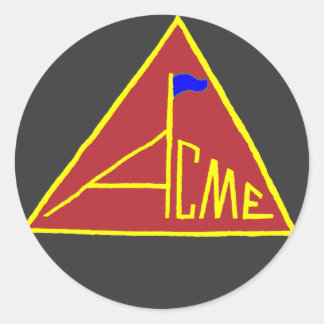 ACME_Flag-Sticker Classic Round Sticker