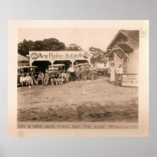 Acme Plumbing & Heating, Kilgore, TX 1931 / 32 Poster