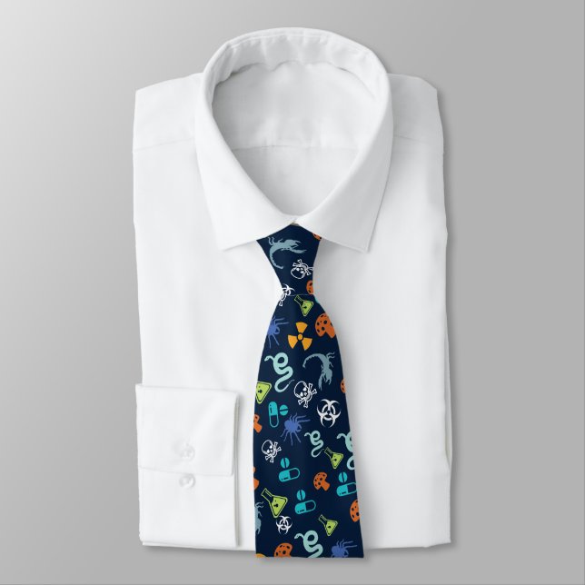 ACMT Poison Pattern Colour Neck Tie (Tied)