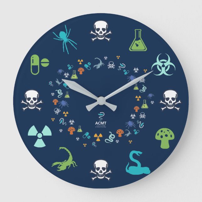 ACMT Tox Clock - Dark Blue Design (Front)