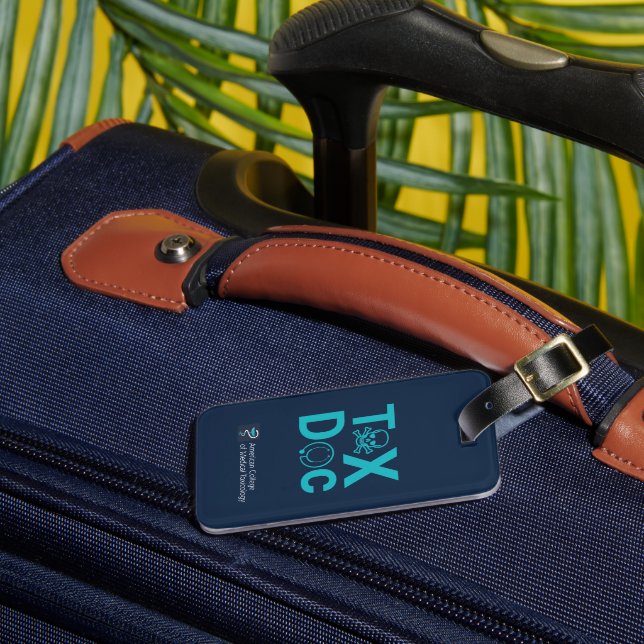 ACMT Tox Doc Luggage Tag (Front Insitu 3)