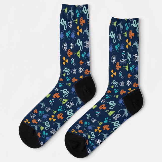 ACMT Tox Socks Colourful Poison Pattern (Left)