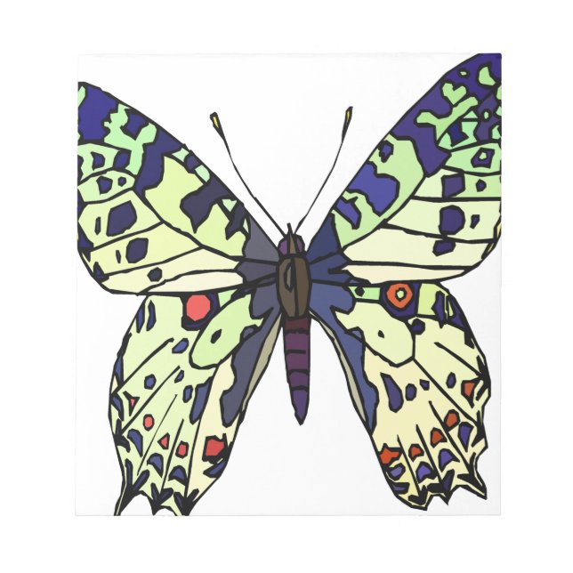 acolorful butterfly notepad (Front)